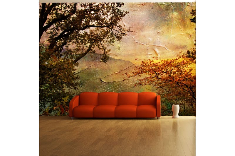 Fototapet Painted Autumn 200x154 - Artgeist sp. z o. o. - Innredning - Veggdekorasjon - Tapeter - Fototapeter