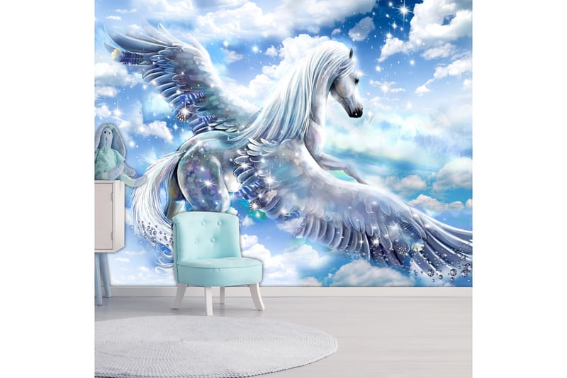 Fototapet Pegasus Blue 350x245 - Finnes i flere størrelser - Innredning - Veggdekorasjon - Tapeter - Fototapeter
