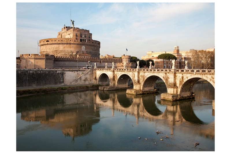 Fototapet Ponte San Angelo 300x231 - Artgeist sp. z o. o. - Innredning - Veggdekorasjon - Tapeter - Fototapeter