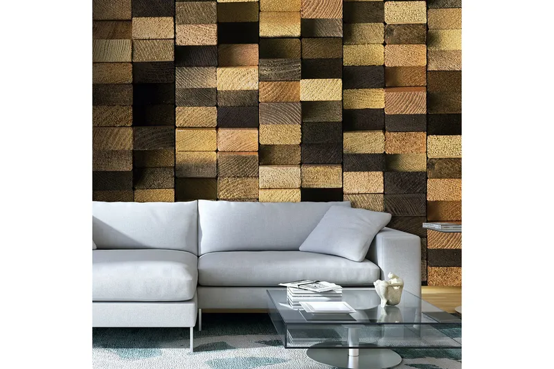 Fototapet Protected By The Wooden Weave 50x1000, Artgeist sp. z o. o.