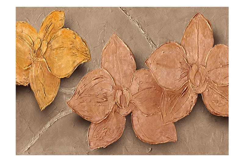 Fototapet Painted Orchids 400x280 - Artgeist sp. z o. o. - Innredning - Veggdekorasjon - Tapeter - Fototapeter