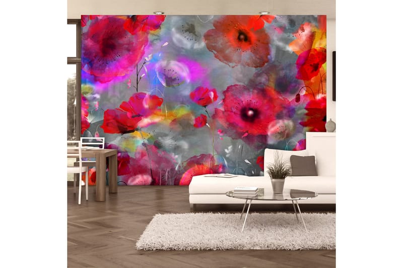 Fototapet Painted Poppies 400x280, Artgeist sp. z o. o.