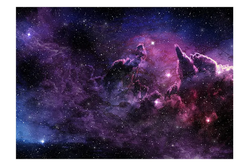 Fototapet Purple Nebula 200x140 - Artgeist sp. z o. o. - Innredning - Veggdekorasjon - Tapeter - Fototapeter