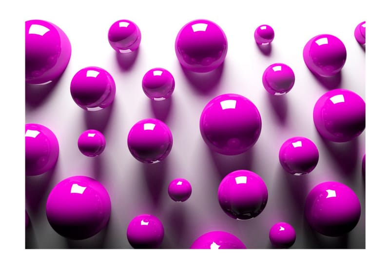 Fototapet Purple Balls 100x70 - Artgeist sp. z o. o. - Innredning - Veggdekorasjon - Tapeter - Fototapeter