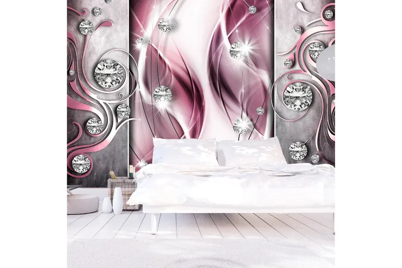 Fototapet Pink And Diamonds 200x140, Artgeist sp. z o. o.