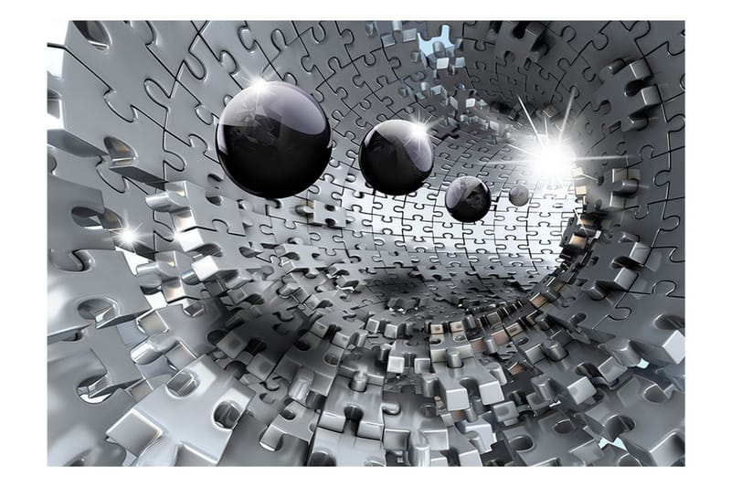 Fototapet Puzzle Tunnel 300x210 - Artgeist sp. z o. o. - Innredning - Veggdekorasjon - Tapeter - Fototapeter