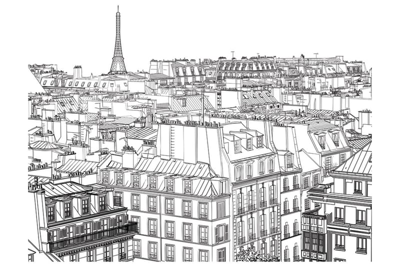 Fototapet Parisian S Sketchbook 400x309, Artgeist sp. z o. o.