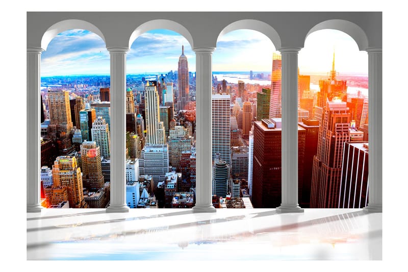 Fototapet Pillars And New York 300x210 - Fototapeter