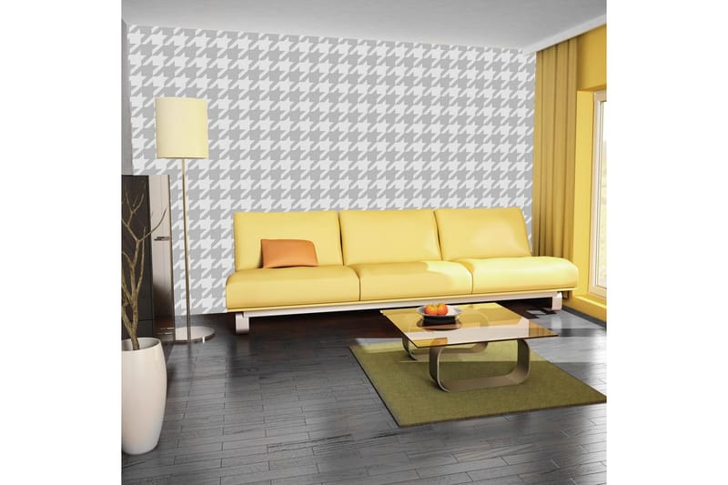 Tapet Dogtooth Check 150x105, Artgeist sp. z o. o.