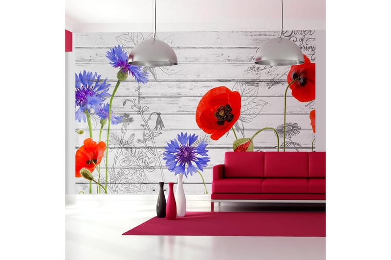 Tapet Wildflowers  250x175 - Artgeist sp. z o. o. - Innredning - Veggdekorasjon - Tapeter - Fototapeter