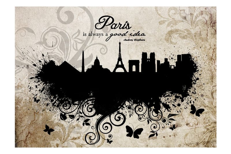 Tapet Paris Is Always A Good Idea Vintage 150x105 - Artgeist sp. z o. o. - Innredning - Veggdekorasjon - Tapeter - Fototapeter