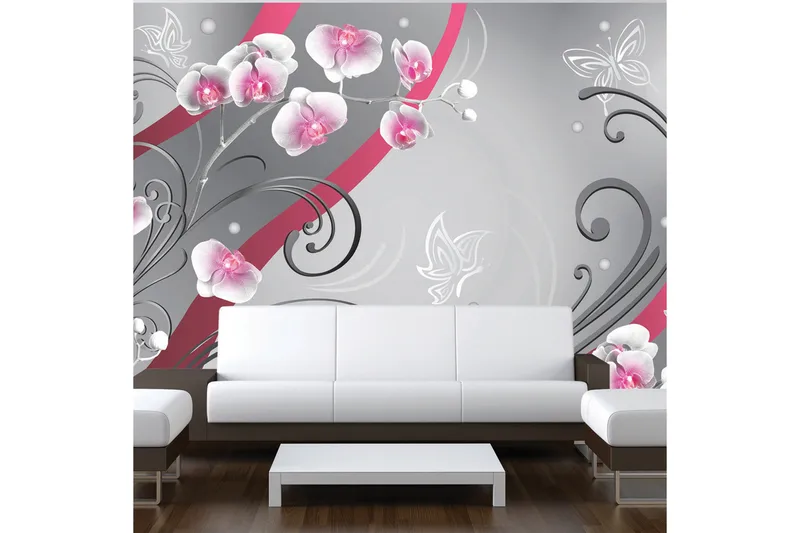 Tapet Pink Orchids Variation 100x70, Artgeist sp. z o. o.