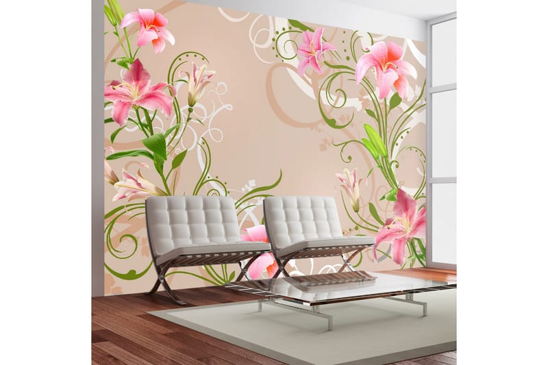 Veggmaleri Subtle Beauty Of The Lilies 100x70, Artgeist sp. z o. o.