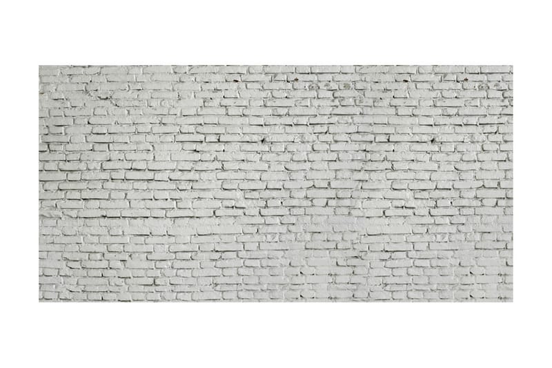 Veggmaleri XXL Vegg Laget av Hvit Raw Brick 550x270 - Artgeist sp. z o. o. - Innredning - Veggdekorasjon - Tapeter - Fototapeter