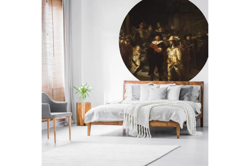 WallArt Tapetsirkel The Night Watch 190 cm - Flerfarget - Innredning - Veggdekorasjon - Tapeter - Fototapeter