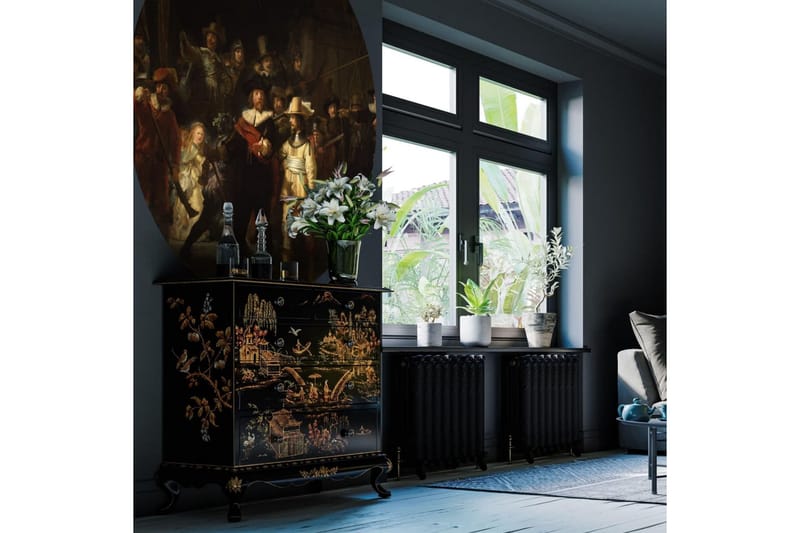 WallArt Tapetsirkel The Night Watch 190 cm - Flerfarget - Innredning - Veggdekorasjon - Tapeter - Fototapeter