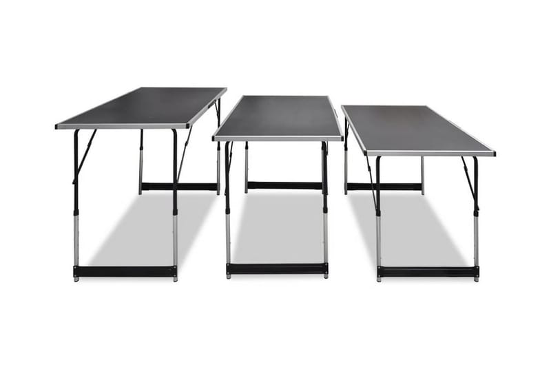 Arbeidsbord 3 stk foldbart høydejusterbart - Bord til tapet