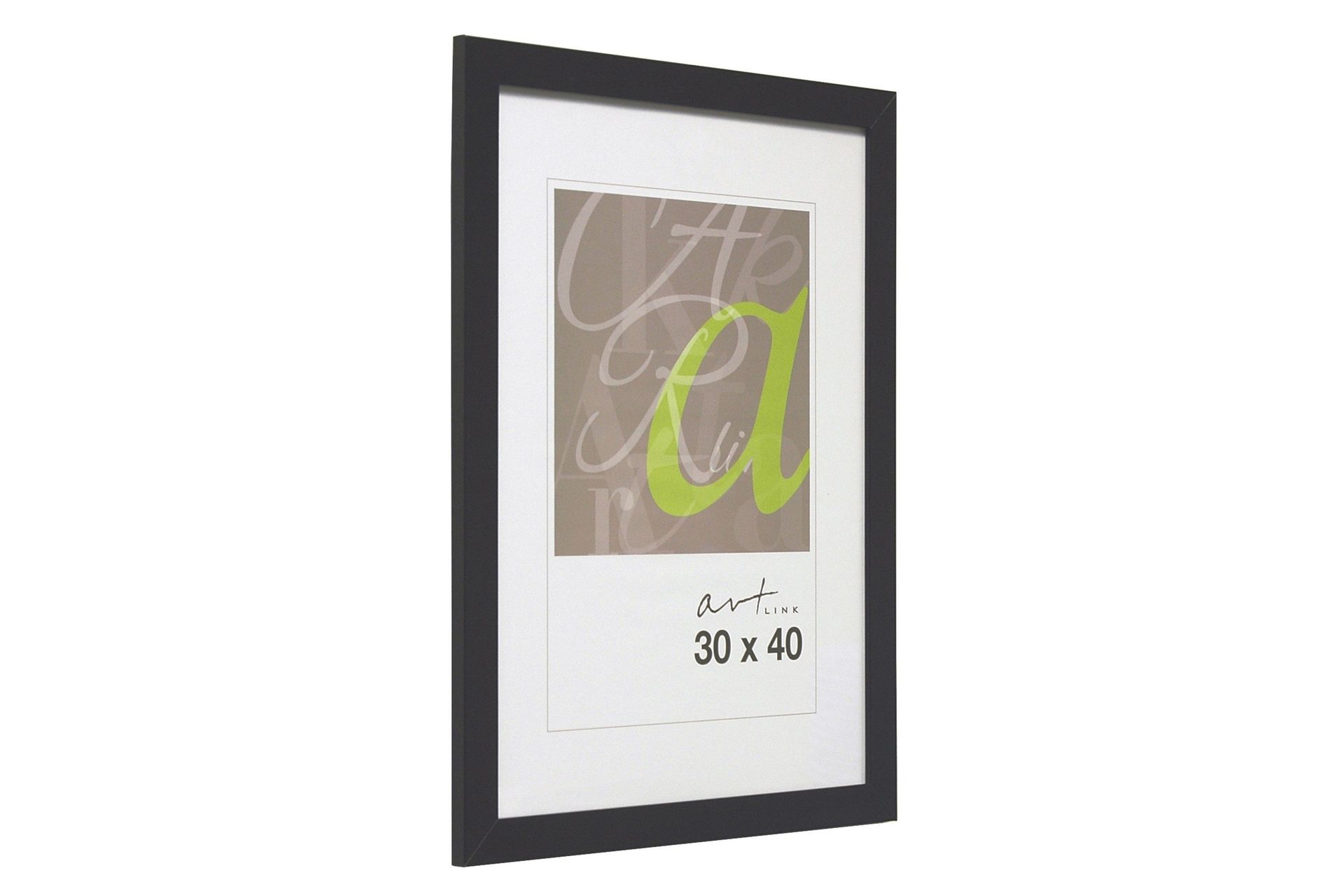 Tavelram Art Link Svart 30x40 cm -