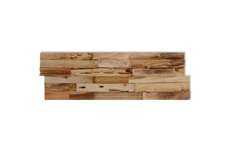 Veggkledninger 10 stk 1,03 m² gjenvunnet teak - Innredning - Veggdekorasjon