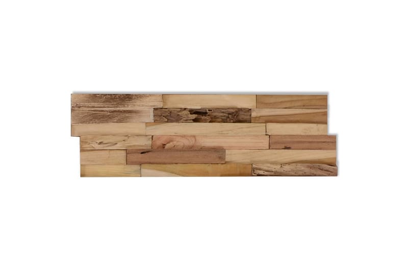 Veggkledninger 10 stk 1,03 m² gjenvunnet teak - Innredning - Veggdekorasjon