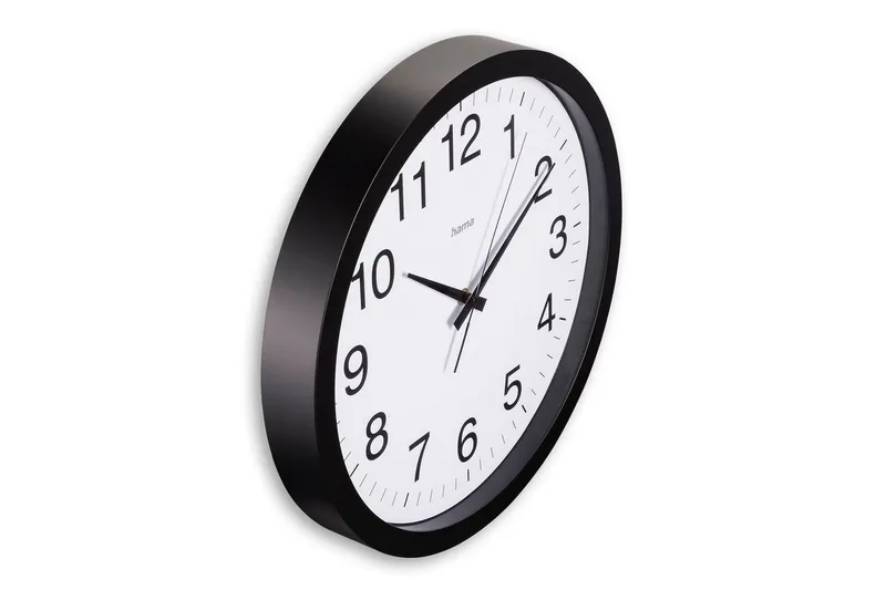 Veggur Hama Aruba 40 cm - Svart - Innredning - Veggdekorasjon - Veggklokke