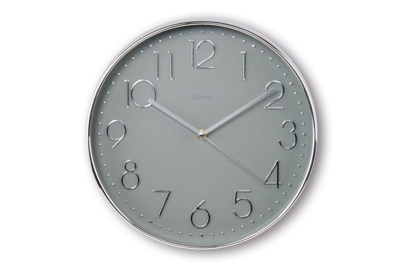Veggur Hama Corsica 30 cm - Sølv - Innredning - Veggdekorasjon - Veggklokke