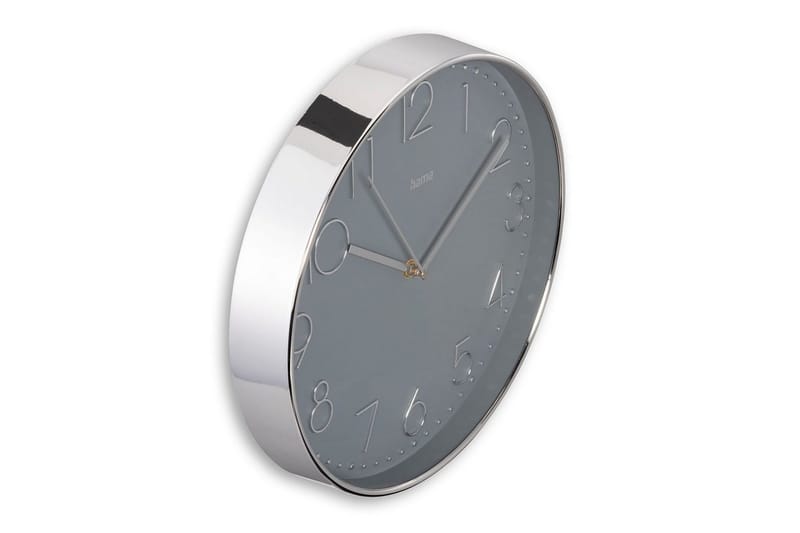 Veggur Hama Corsica 30 cm - Sølv - Innredning - Veggdekorasjon - Veggklokke