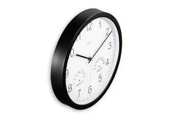 Veggur Hama Santorini 30 cm Svart - Svart - Innredning - Veggdekorasjon - Veggklokke