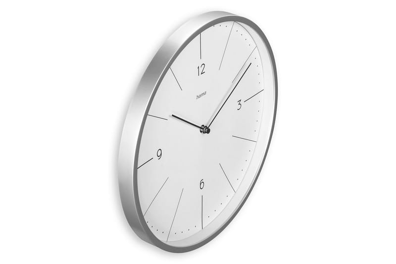 Veggur Hama Sardinia 30 cm Grå - Hvit - Innredning - Veggdekorasjon - Veggklokke