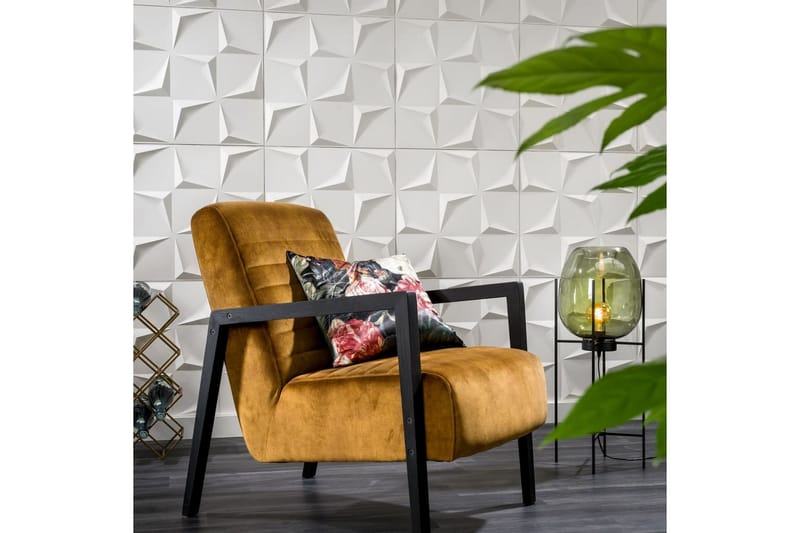 WallArt 3D-veggpaneler 24 stk GA-WA28 Beau - Hvit - Innredning - Veggdekorasjon