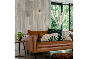 WallArt Trelignende planker grå eik hvitvasket - Brun - Innredning - Veggdekorasjon
