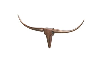 Veggdekorasjon Wohnling Okse Håndpolert Aluminium Industriell Bronse, 100 cm - Bronse, 100 cm - Innredning - Veggdekorasjon