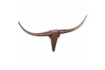 Veggdekorasjon Wohnling Okse Håndpolert Aluminium Industriell Bronse, 100 cm - Bronse, 100 cm - Innredning - Veggdekorasjon