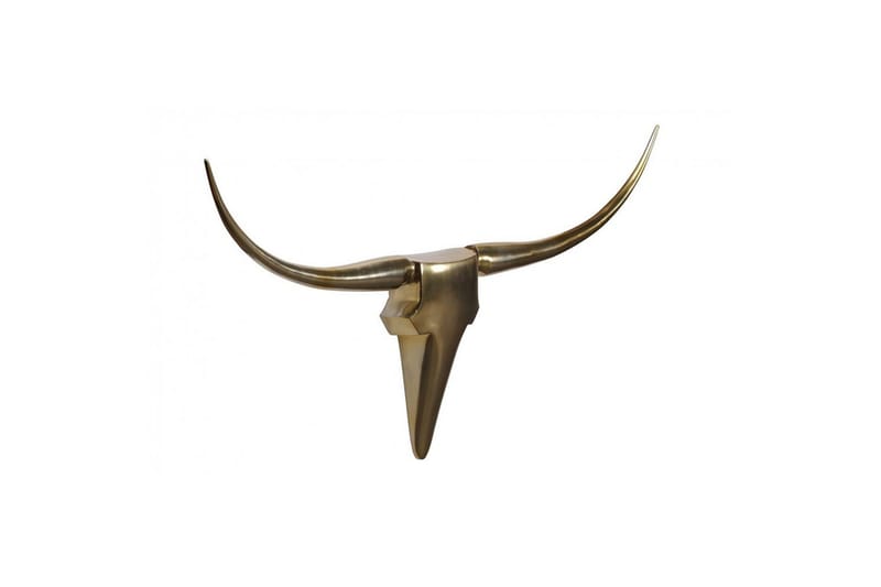 Veggdekorasjon Wohnling Okse Håndpolert Aluminium Industriell Gull, 125 cm - Gull, 125 cm - Innredning - Veggdekorasjon
