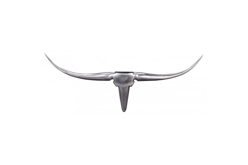 Veggdekorasjon Wohnling Okse Håndpolert Aluminium Industriell Sølv, 75 cm - Sølv, 75 cm - Innredning - Veggdekorasjon