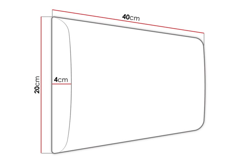 Zaratuz Veggpanel 20x4x40 cm Stoppet - Fløyel/Beige - Innredning - Veggdekorasjon