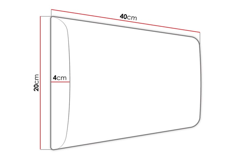 Zaratuz Veggpanel 20x4x40 cm Stoppet - Fløyel/Beige - Veggplater - Veggdekorasjon