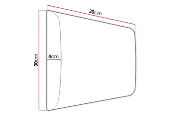 Zaratuz Veggpanel 30x4x30 cm Stoppet - Fløyel/Beige - Innredning - Veggdekorasjon