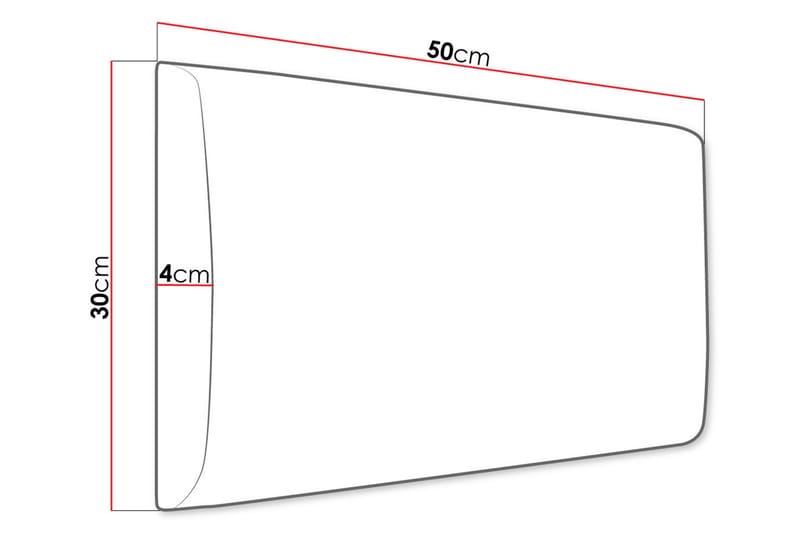 Zaratuz Veggpanel 30x4x50 cm Stoppet - Fløyel/Beige - Veggplater - Veggdekorasjon