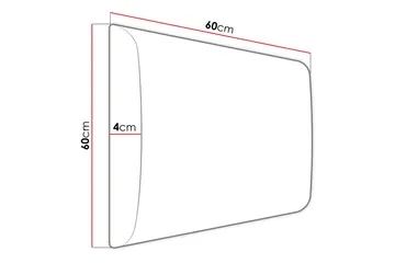 Zaratuz Veggpanel 60x4x60 cm Stoppet - Fløyel/Beige - Innredning - Veggdekorasjon