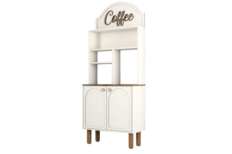 Bar Kaffeskap To Krem / Eik - Krem / Eik - Møbler - Bord