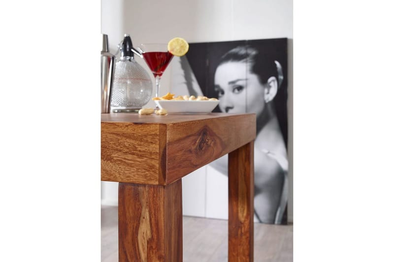 Barbord Wohnling Stabilt Massivt Sheeshamtre 80 x 80 x 110 cm - Møbler - Bord - Barbord & ståbord