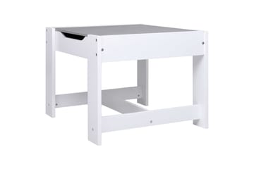 Barnebord med 2 stoler hvit MDF - Hvit - Møbler - Barnemøbler - Barnebord
