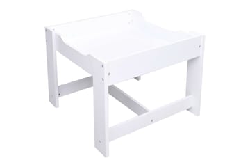 Barnebord med 2 stoler hvit MDF - Hvit - Møbler - Barnemøbler - Barnebord