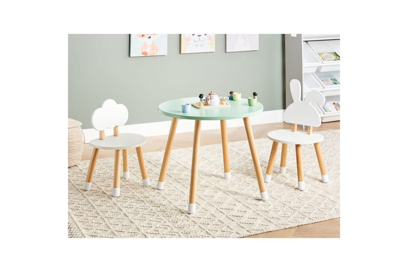 Barnebord med stoler Robin - Møbler - Barnemøbler - Barnebord - Barnebord og stoler