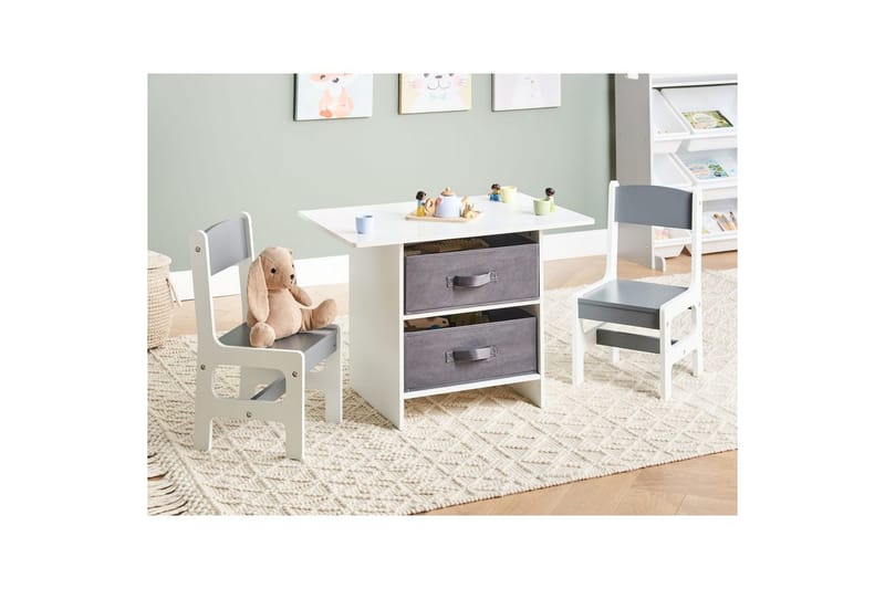 Barnebord med stoler Yalgoo - Møbler - Barnemøbler - Barnebord - Barnebord og stoler