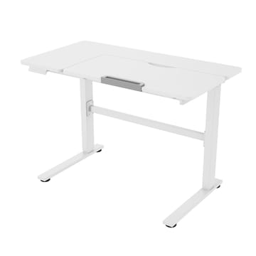 Barneskrivebord HOME4YOU Ergo Kid med 1 motor 112x60x56-80 cm hvit - Hvit - Møbler - Barnemøbler - Barnebord - Skrivepult barn
