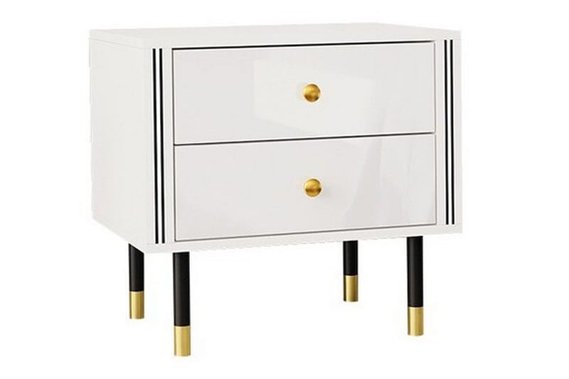 Glenndale Barnsengbord 53 cm - Hvid - Møbler - Barnemøbler - Barnebord - Nattbord barn