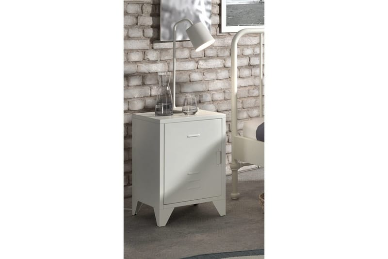 Nattbord Bronxx Hvit - Hvit - Møbler - Barnemøbler - Barnebord - Nattbord barn