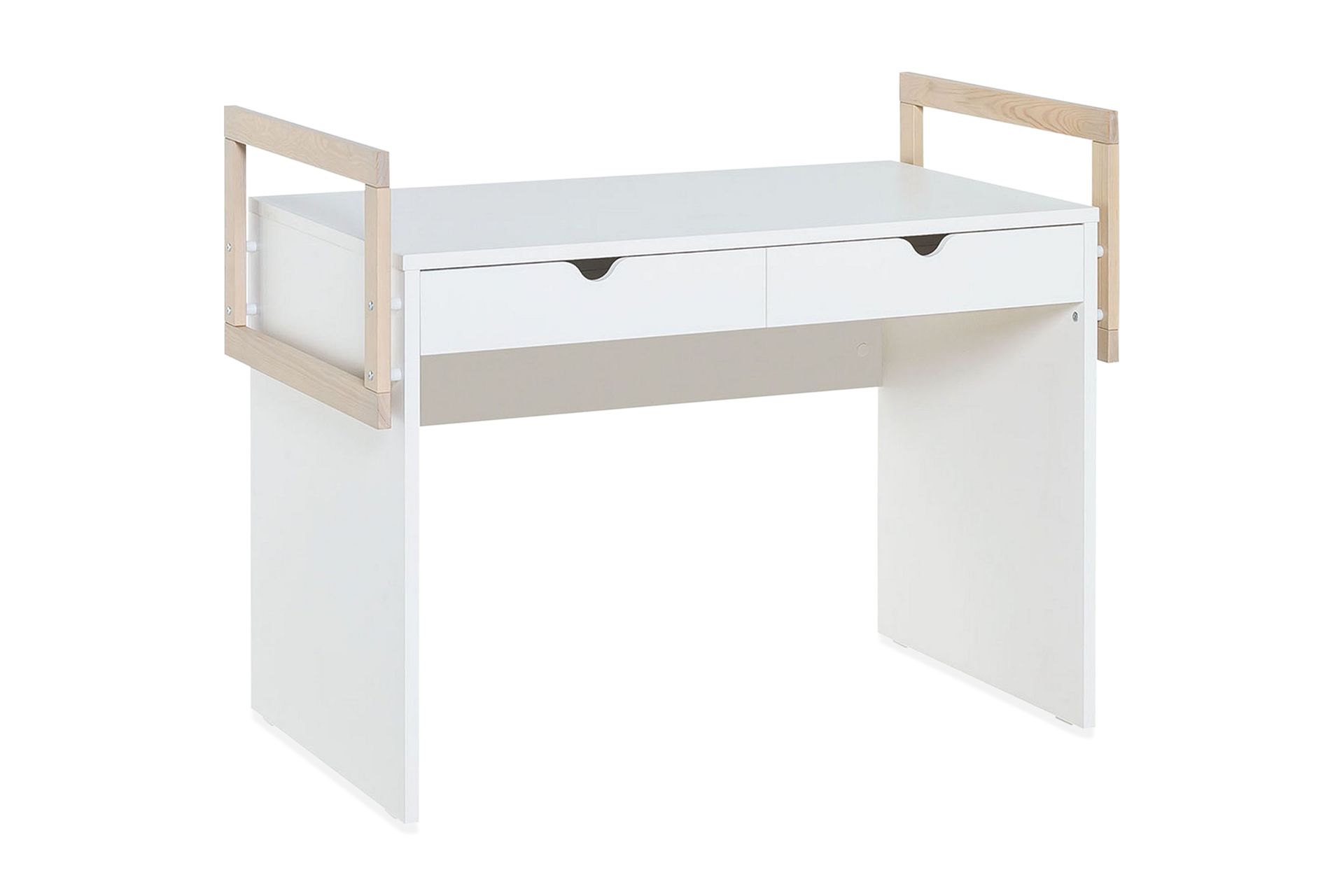 Stige Skrivebord 120 cm Hvit/Tre/Natur - Hvit/Tre/natur - Møbler - Barnemøbler - Barnebord - Skrivepult barn